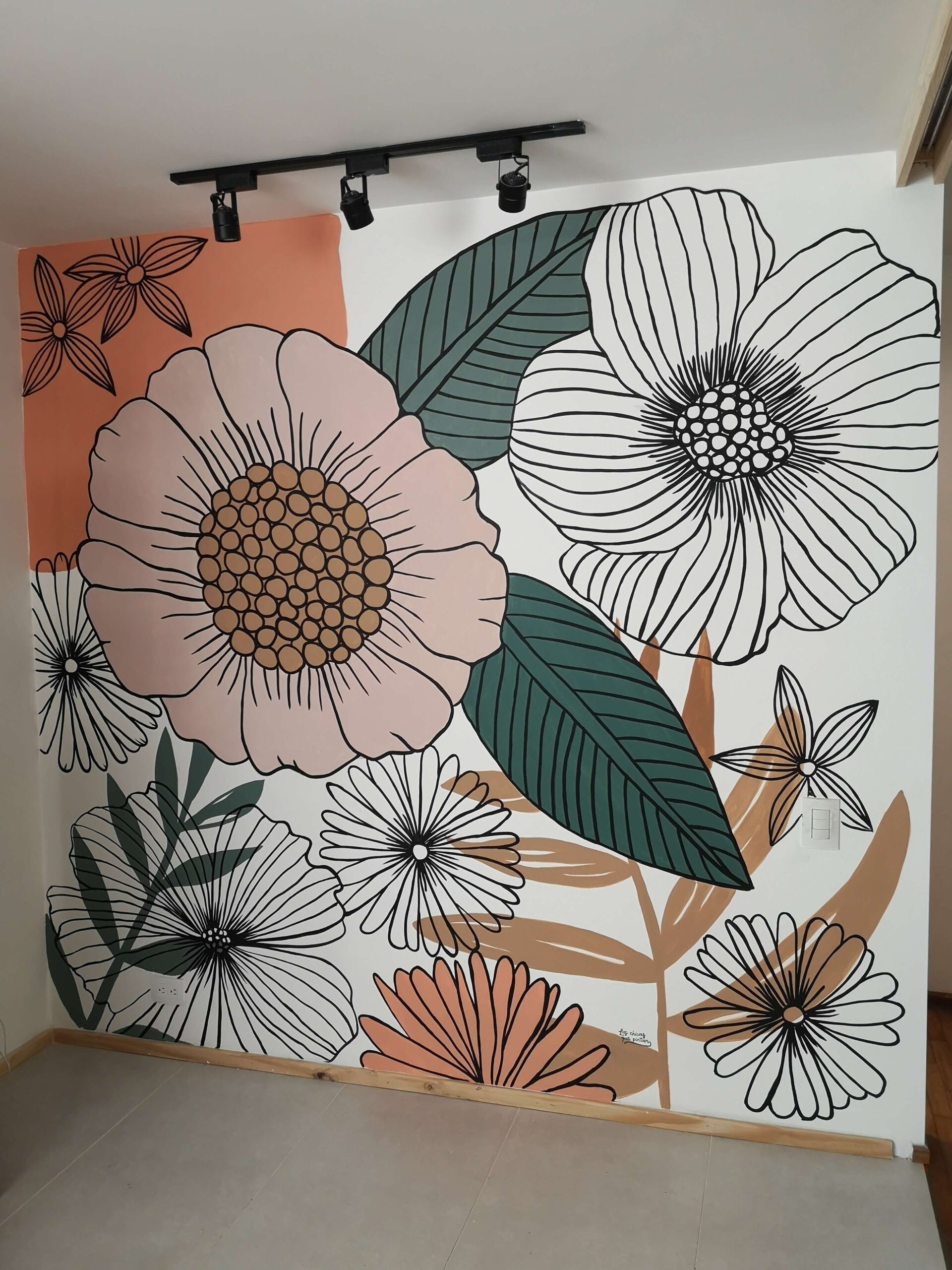 mural flores Maria O